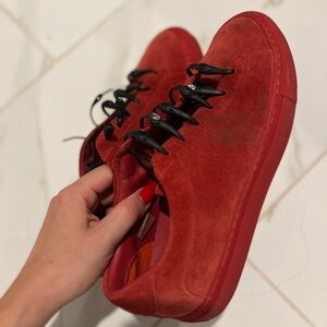 Koio red sneakers